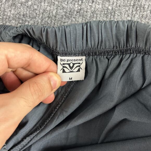 Be Present Pants Womens Medium Wide Leg Gray Yoga Lounge Pilates Comfort Boho - Picture 4 of 13